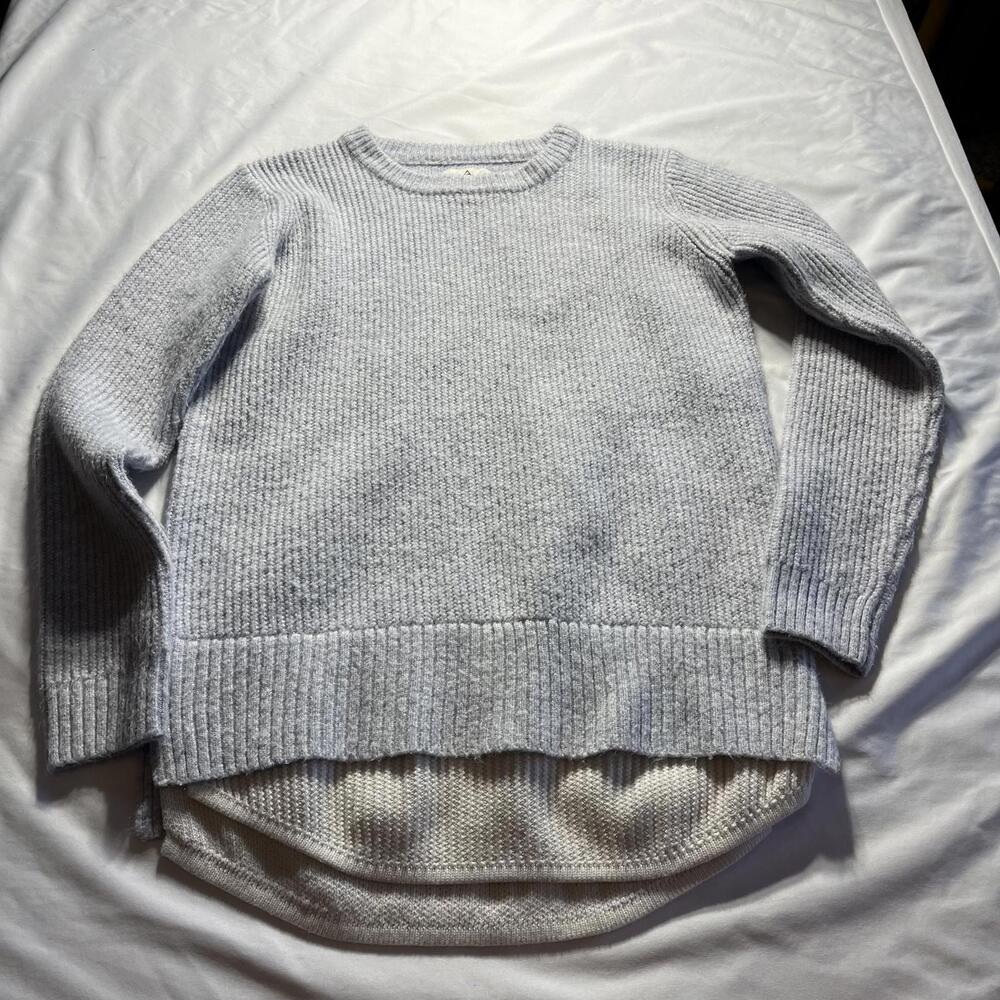 UNIF x Urban Outfitters Sweater Women’s Size Small Light Blue Cream Knit Henley